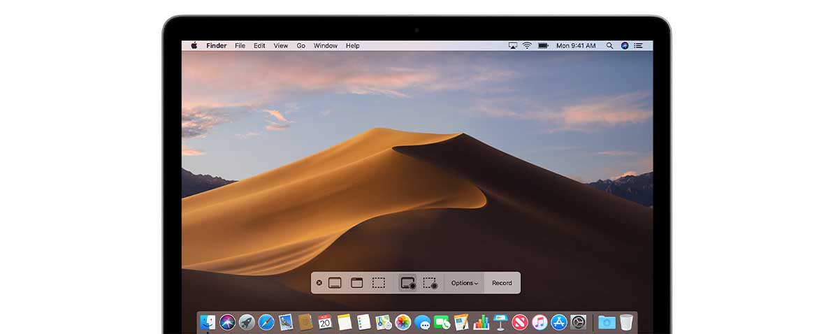 طريقة تسجيل الشاشة على نظام macOS Mojave