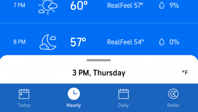 تطبيق AccuWeather يُقدّم شعارًا جديدًا وشريط سفلي والمزيد