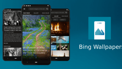 تطبيق Bing Wallpapers الذي يُقدّم خلفيات جميلة على أندرويد