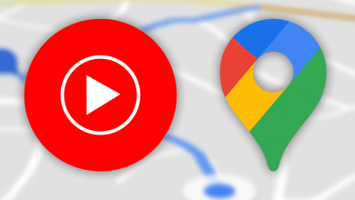 طريقة التحكم بتطبيق يوتيوب ميوزيك من داخل خرائط جوجل