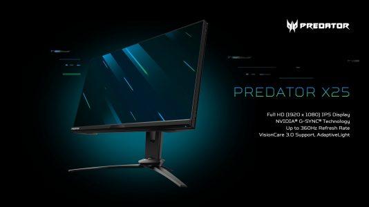 معدل تحديث 240Hz لايكفي؟ Acer تندفع نحو 360Hz مع Predator X25