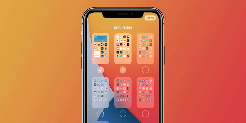 How to hide iphone app pages ios 14
