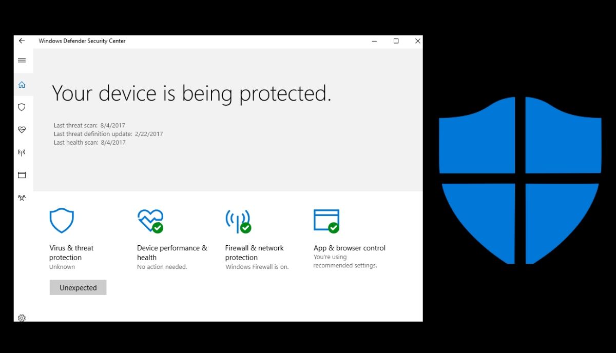 برنامج الحماية Windows Defender في ويندوز 10 يتصدر تصنيف معهد AV-TEST